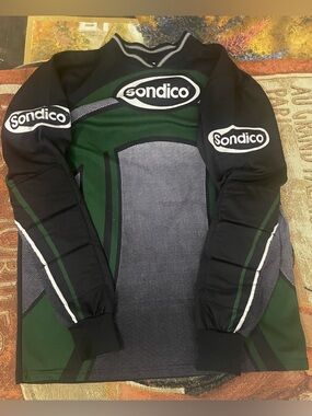 Vintage SONDICO Goalkeeper Jersey Padded Sleeves Size Adult M Soccer Futbol